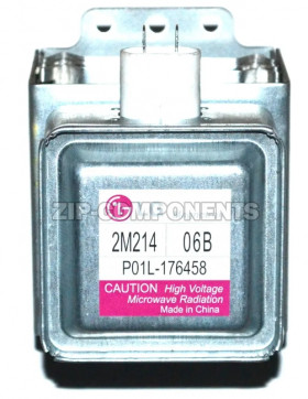 Магнетрон LG 2M214-06B 700W 4 пластины 6 отверстия разъем перпендикулярно